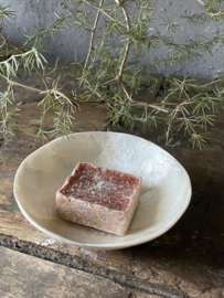 Schelp Capiz voor amberblokje - creme parelmoer