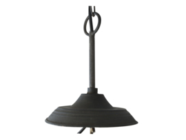Fabriekslamp antiek zwart