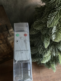 10 Kerstboomkaarsjes zwart met afstandsbediening