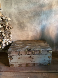 Oude houten kist