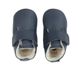 *Leren slofjes Desert artic navy - Bobux*