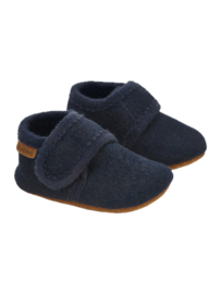 *Wollen babyslofjes navy - En fant*