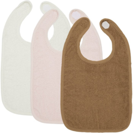 3x Slabber van badstof