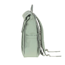 *Verzorgingsrugzak Rolltop Up backpack silver green - Lässig*