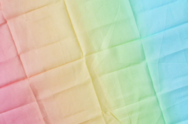 *90 x 90 cm - Speeldoek pastel regenboog - Laura's play cotton*