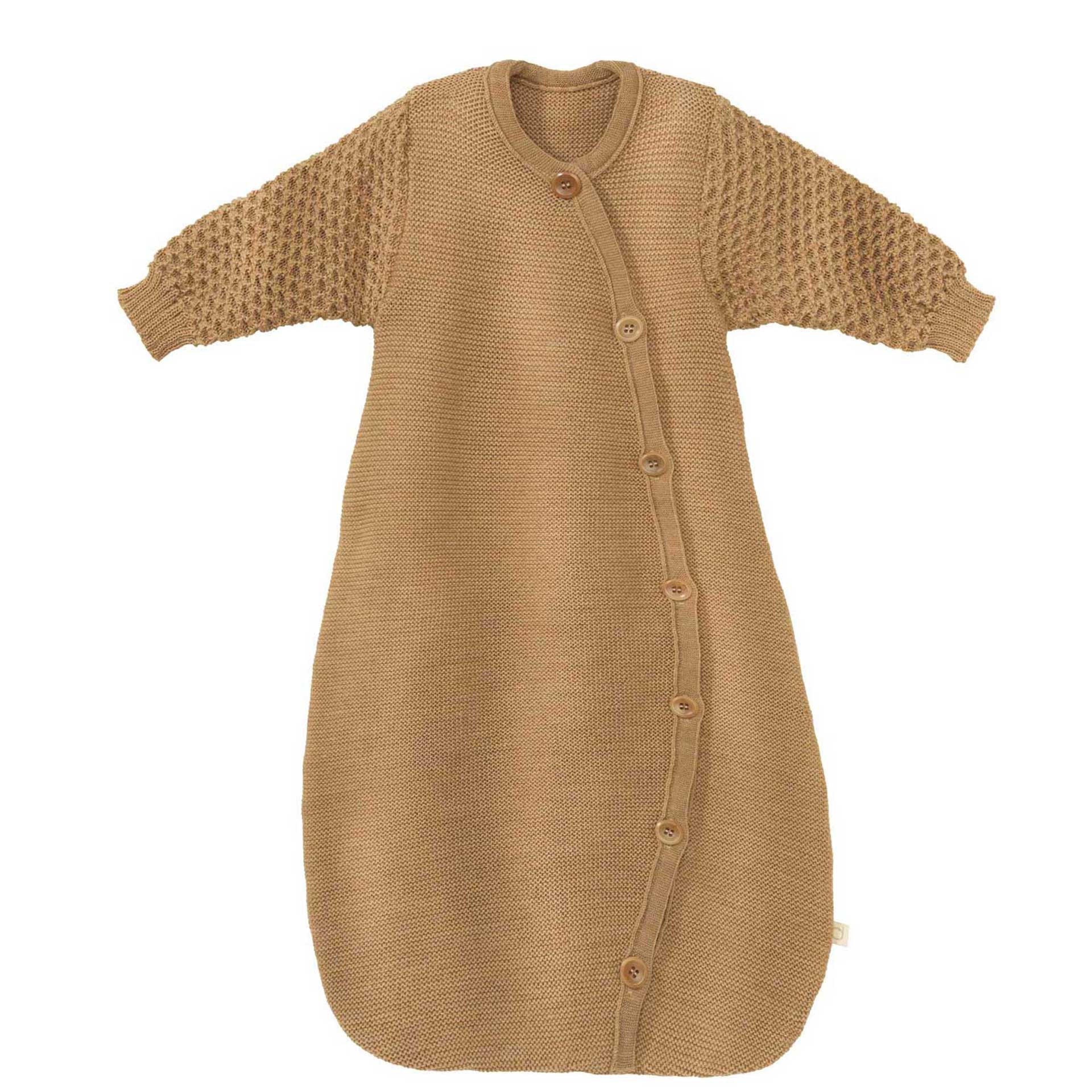 *75 cm - Wollen slaapzak caramel - Disana*