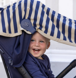 *Swaddle clips - Leather navy - Cloby*