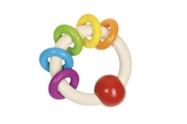 Rammelaar gekleurde houten ringen - Heimess