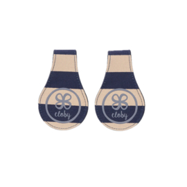 *Swaddle clips - Leather navy - Cloby*