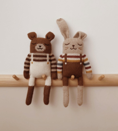 *Knuffelwolletje beer ecru overall - Main Sauvage*