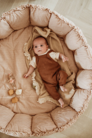 1/2 Play & Go Bloom organic cotton - stripes brown