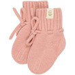 *0/12 mnd - Merinowollen slofjes dusty pink - Moalie*