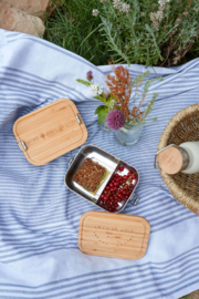 Lunchbox rvs/bamboe - Lässig