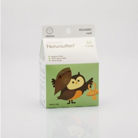 *6/12 mnd - Tutje natuurrubber original - rond - Natursutten*