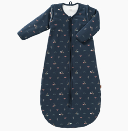 *60 cm - Slaapzak afritsbare mouwen rabbits indigo - Fresk*