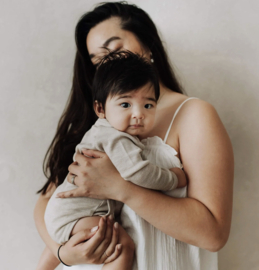 *Overslagbody merinowol beige - Kico label*