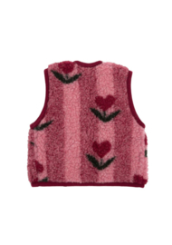 *Bodywarmer 100% wol Cherry - Alwero*