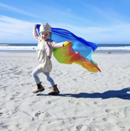 *90 x 90 cm - Speeldoek regenboog - Laura's play cotton*