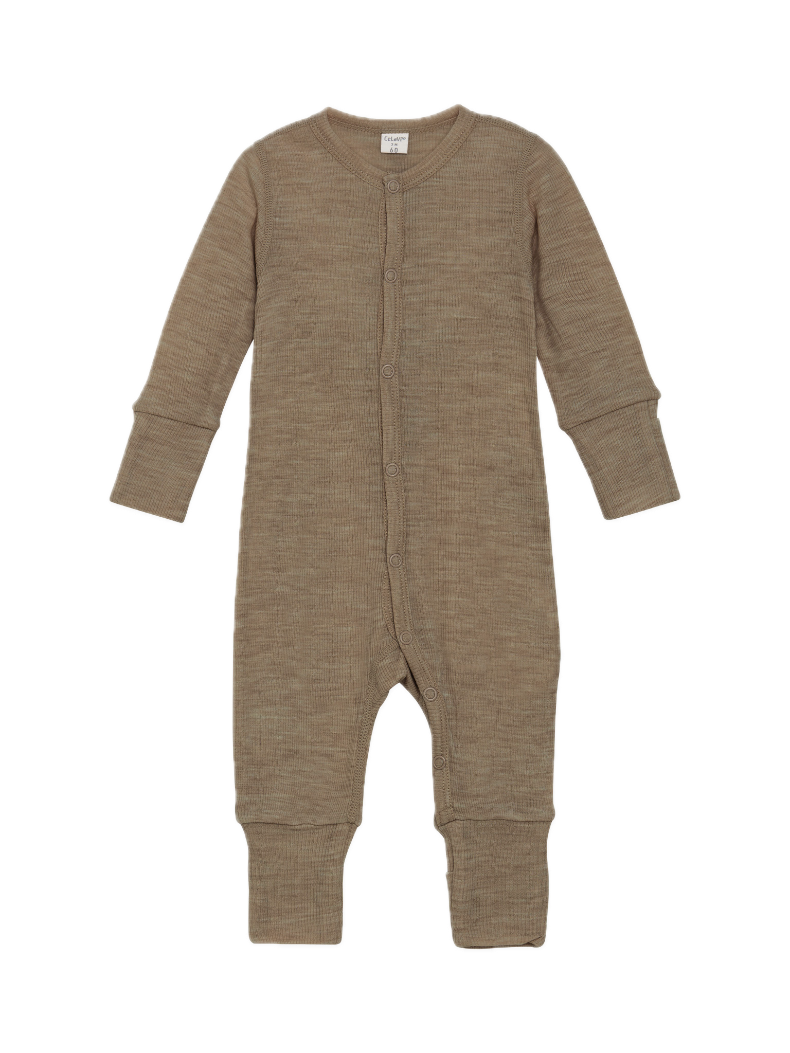 *Jumpsuit merinowol cacao - CeLaVi*