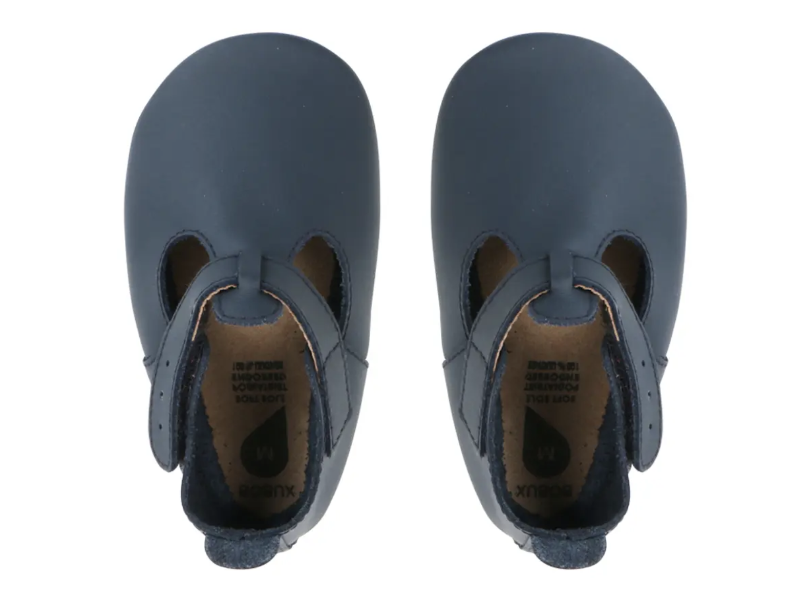 *Leren slofjes Jack & Jill navy - Bobux*