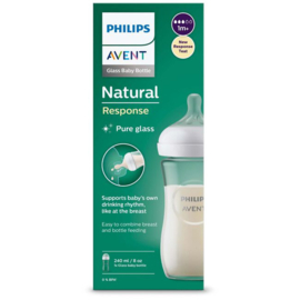 *Glazen fles 240 ml - Philips Avent natural 3.0*