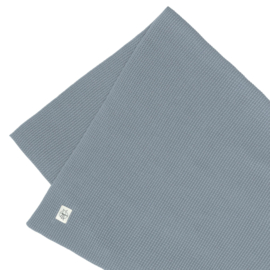 80 x 100 cm - Katoenen deken Nubs blauw - Lässig