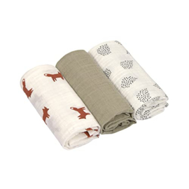 *Set 3x tetradoek Litte fox - Lässig*