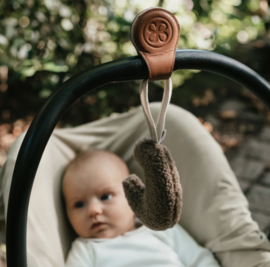 *Swaddle clips - Leather brown - Cloby*