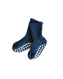 *Wollen sokken antislip jeans - Hirsch natur*