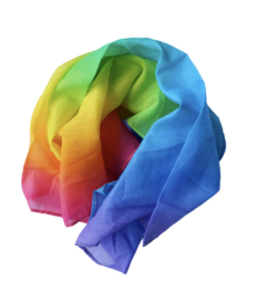 *50 x 50 cm - Speeldoek regenboog - Laura's play cotton*