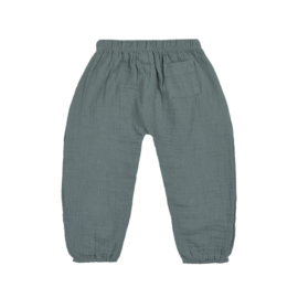 *Broek muslin petrol green - Lässig*