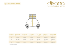 *Wolbroekje dove blue - Disana*