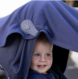 *Swaddle clips - Leather navy - Cloby*