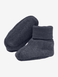 *Wollen slofjes donkergrijsblauw - Fixoni*