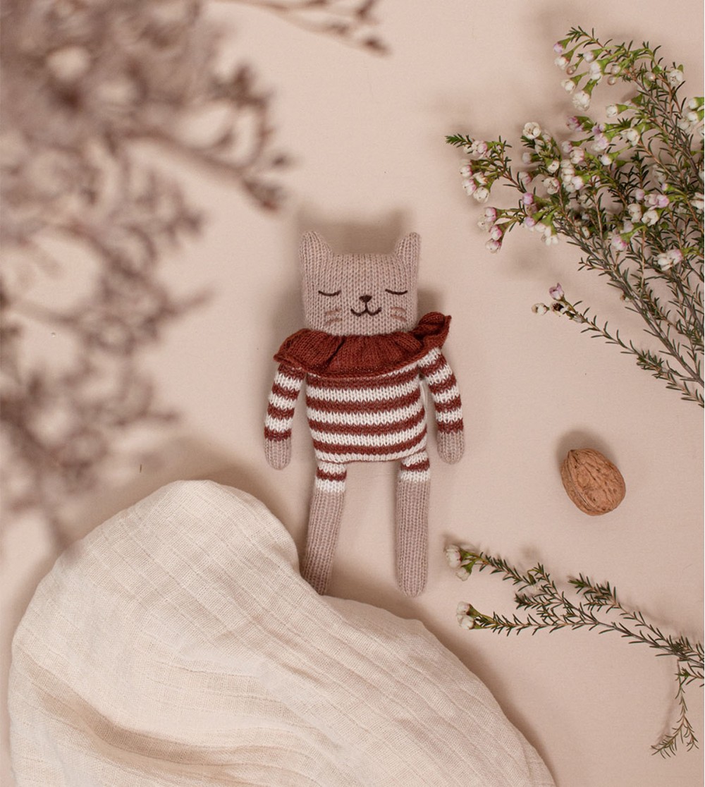 *Knuffelwolletje kitten strepen - Main Sauvage*
