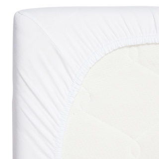 *60 x 120 cm - Hoeslaken bamboe wit - Timboo*