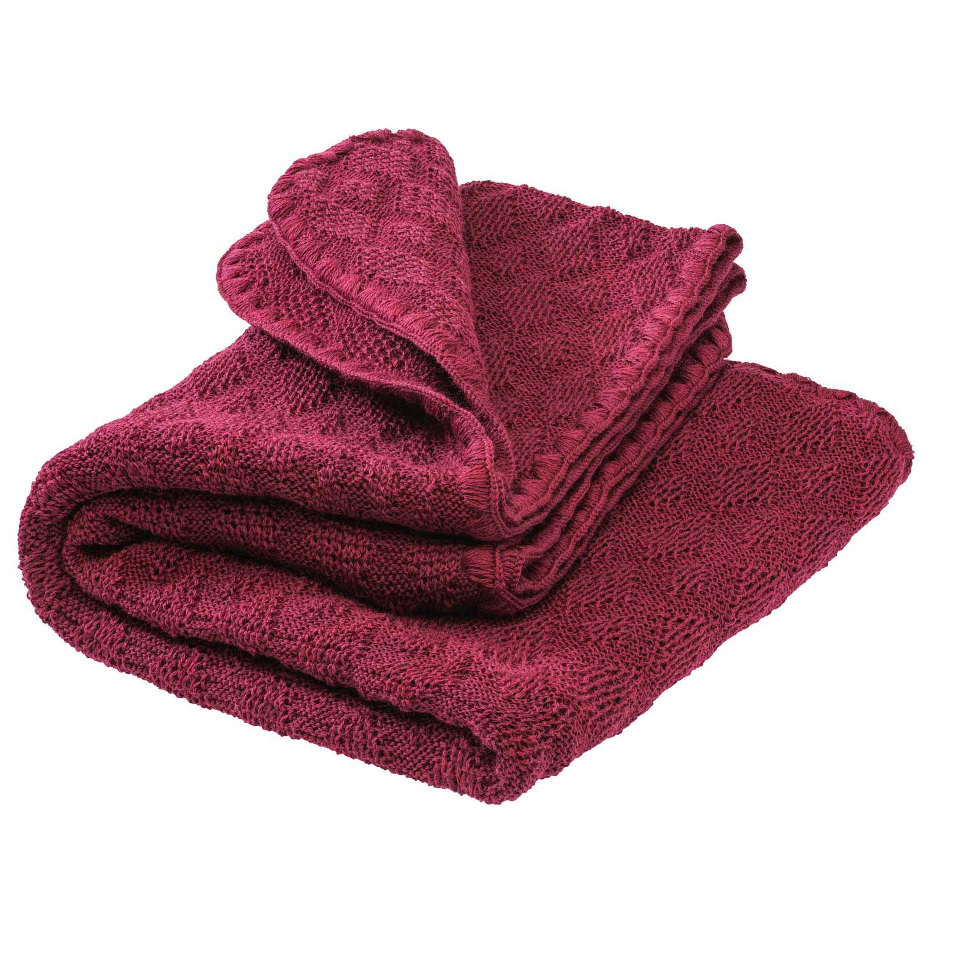*80 x 100 cm - Wollen deken cassis - Disana*