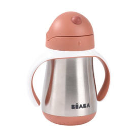 *RVS rietjesbeker terracotta - Béaba*