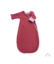 *newborn - Slaapzak katoenfleece maroon - Iobio*