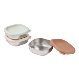 *Inox bewaarpotjes 250 ml (3x) - Béaba*