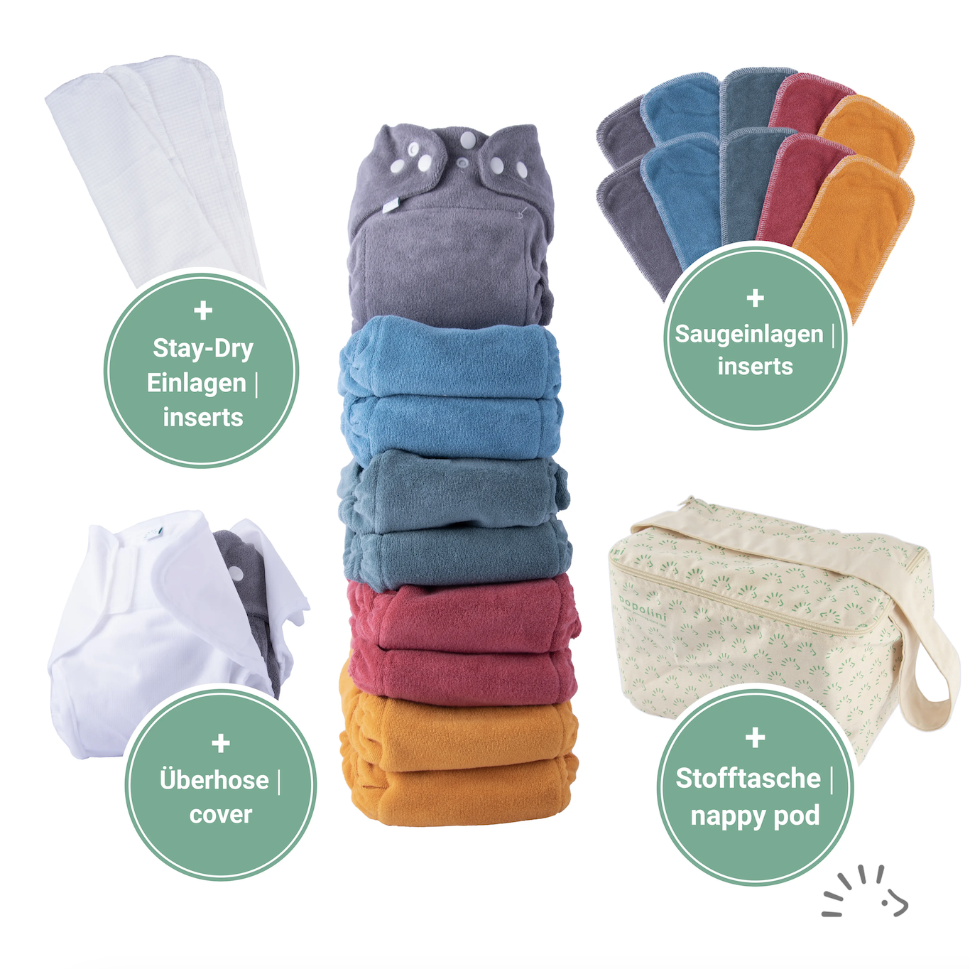 *3/15 kg - Maxisnap set 10x + cover - Popolini*