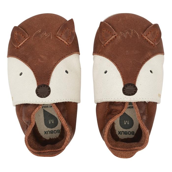 *Leren slofjes Foxy toffee - Bobux*
