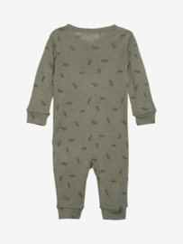 *Wol/zijde jumpsuit groen - Fixoni*