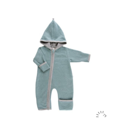 50/56 - Overall katoenfleece teal - iobio