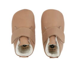 *Leren slofjes Desert artic caramel - Bobux*