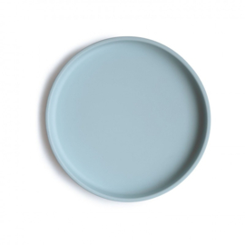 Siliconen bord - Powder blue - Mushie