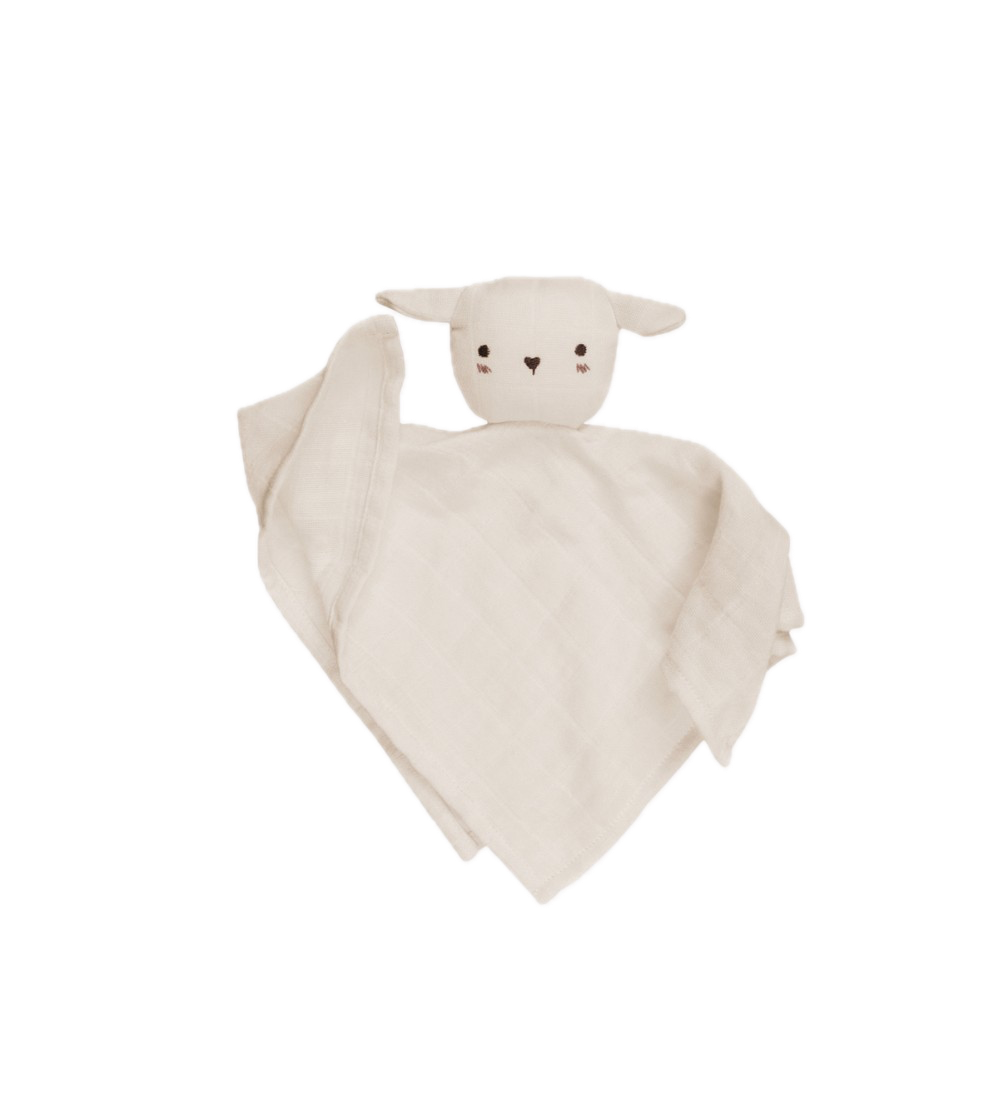 *Knuffelkatoen lammetje ecru - Main Sauvage*