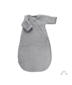 *newborn - Slaapzak katoenfleece grey - Iobio*