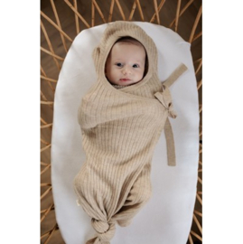 *Merinowollen snuggle cocoon camel - Moalie*