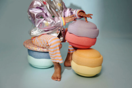 *Super confetti rainbow set pastel 6+1 - Stapelstein*